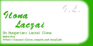 ilona laczai business card